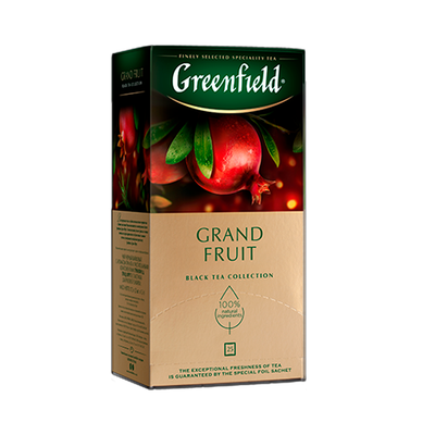 Чай Greenfield Grand Fruit черный, в пакетиках, 1,5г*25п