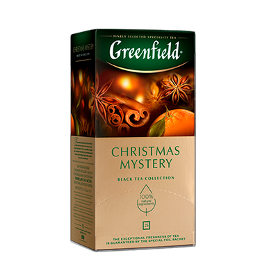 Чай Greenfield Christmas Mystery черный, в пакетиках, 1,5г*25п