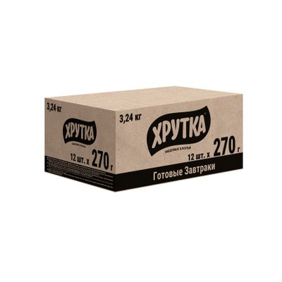 ХРУТКА ГотЗавтрак Медовые Хлопья 12x270г