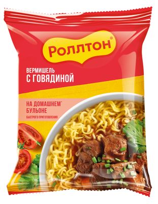 Лапша Роллтон говядина дом.бульоне 42*60г
