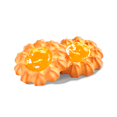 Печенье Сладкая Слобода Баба Маня курабье с начинкой манго, маракуйя, 300г