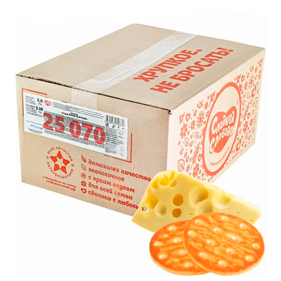 Крекер Сладкая Слобода Баба Маня Сырный, 5кг