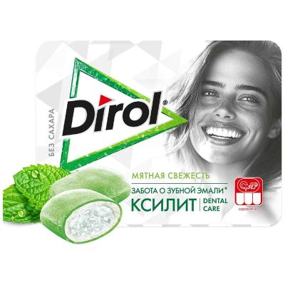 Жевательная резинка Dirol X-Fresh Мятная свежесть 16г