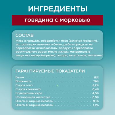 Пурина Ван 75г Конс д/к взрослых говядина