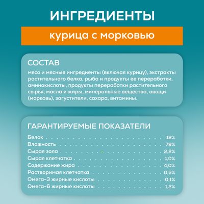 Влажный корм для кошек Purina One с курицей 75г