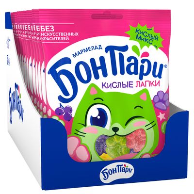 БОН ПАРИ МармеладКислыеЛапки 15х75г