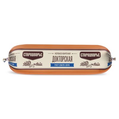 Колбаса вареная Стародворье Докторская ГОСТ Золоченная в печи вес