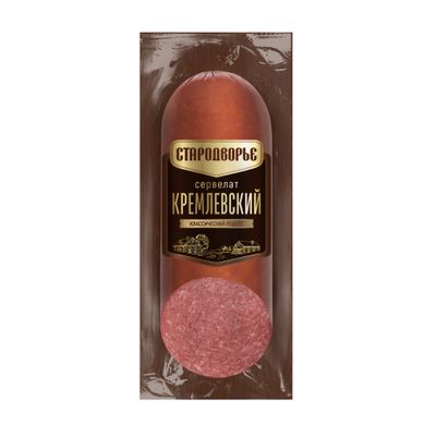 Колбаса Сервелат Кремлевский Стародворские колбасы 0,35 кг. Колбаса Сервелат Кремлевский Стародворские колбасы 0,35 кг.