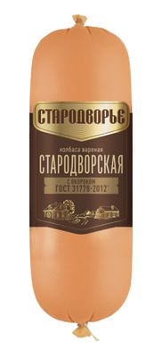 Колбаса вареная Стародворье Стародворская с окороком п/а вес