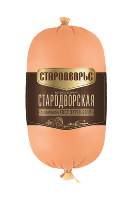 Колбаса вареная Стародворье Стародворская с окороком ф/в п/а 0,4 кг