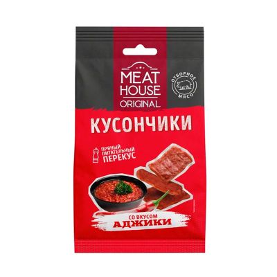Мясной Продукт Кусончики Meat House Original свинные со вкусом аджики с/в ф/п 25г*12
