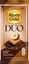 Шоколад Alpen Gold DUO темный и молочный с начинкой с какао, фундуком и вафельной крошкой, 130г