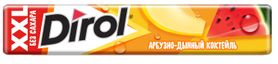 Жевательная резинка Dirol XXL арбузно-дынный коктейль, 19г