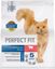 Корм сухой полнорационный PERFECT FIT для живущих в помещении взрослых кошек, с говядиной 1,2кг