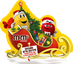 Сладкий подарок M&M's & Friends Санки Деда Мороза на Новый Год, набор конфет M&M's, Snickers, Twix, Milky Way, Mars с онлайн-игрой внутри 222г