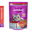 Сухой корм Whiskas для стерилизованных кошек, с говядиной и вкусными подушечками, 350г
