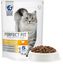 Сухой корм PERFECT FIT для взрослых кошек с чувствительным пищеварением, с индейкой, 650г