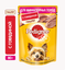 Влажный корм Pedigree для взрослых собак миниатюрных пород, паштет с говядиной, 24х80г