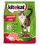 Сухой полнорационный корм Kitekat для взрослых кошек Мясной Пир, 350г