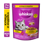 Сухой корм WHISKAS® для кошек 7+ «Подушечки с паштетом. Ассорти с курицей и индейкой» 800г