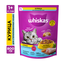 Сухой корм WHISKAS® для стерилизованных кошек, с курицей и вкусными подушечками, 800г