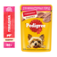 Влажный корм Pedigree для взрослых собак миниатюрных пород, паштет с говядиной, 24х80г