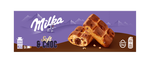 Пирожное Milka Biscuits бисквитное с шоколадной начинкой и кусочками молочного шоколада, 175г