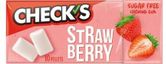 Жевательная резинка CHECKS без сахара со вкусом клубники 4*24*13 гр. (10 подушечек)