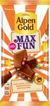 Alpen Gold MaxFun молочный шоколад, c фруктовыми кусочками, со вкусом манго, ананаса, маракуйи, с ши