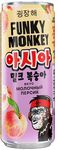 Газированный напиток Фанки Манки Крейзи Азия вкус Молочный персик б/а ж/б 0,33*12