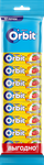 Жевательная резинка Orbit Клубника-банан без сахара, 10 пачек по 13,6 г