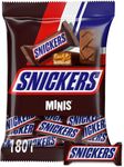 Шоколадные конфеты Snickers minis с карамелью, арахисом и нугой, пакет 180 г Шоколадные конфеты Snickers minis с карамелью, арахисом и нугой, пакет 180 г
