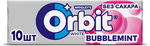 Жевательная резинка Orbit White Bubblemint без сахара, 13,6 г Жевательная резинка Orbit White Bubblemint без сахара, 13,6 г