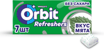 Жевательная резинка Orbit Refreshers, освежающие кубики со вкусом мяты, без сахара, 16 г Жевательная резинка Orbit Refreshers, освежающие кубики со вкусом мяты, без сахара, 16 г