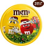 Сладкий подарок M&M's & Friends на Новый Год, набор конфет M&M's, Snickers, Twix, Milky Way, Bounty, Skittles 311г