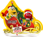 Сладкий подарок M&M's & Friends Санки Деда Мороза на Новый Год, набор конфет M&M's, Snickers, Twix, Milky Way, Mars с онлайн-игрой внутри 222г Сладкий подарок M&M's & Friends Санки Деда Мороза на Новый Год, набор конфет M&M's, Snickers, Twix, Milky Way, Mars с онлайн-игрой внутри 222г