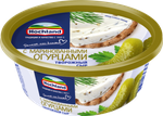 Сыр творожный Hochland с маринованными огурцами, ванночка, 140г