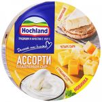 Сыр плавленый Hochland Ассорти желтое, коробка, 140г