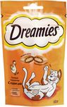 Лакомство для кошек Dreamies подушечки с курицей, 60г