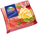 Сыр плавленый Hochland с ветчиной , ломтики, 150г