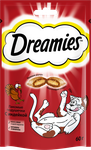 Лакомство для кошек Dreamies подушечки с индейкой, 60г