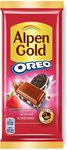 Шоколад Alpen Gold Oreo молочный Нежная Клубника 85г