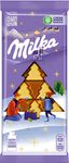 Шоколад Milka молочный с белым шоколадом в виде ёлочек 73г