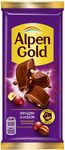 Шоколад Alpen Gold молочный Фундук и изюм 80г