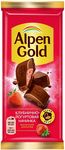 Шоколад Alpen Gold молочный Клубнично-йогуртовая начинка 80г