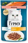 Гурмэ Перл 75г Конс д/к кусочки в подливке лосось