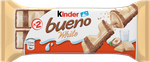 Вафли Kinder Bueno White, покрытые белым шоколадом, с молочно-ореховой начинкой, 39 г
