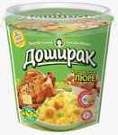 ТОП 100 Пюре Доширак Премиум быстрого приготовления с соусом Куриный с овощами 52г*24 ТОП 100 Пюре Доширак Премиум быстрого приготовления с соусом Куриный с овощами 52г*24