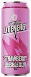 ТОП 100 Энергетический напиток Lit Energy strawberry bubblegum ж/б 12*0,45л