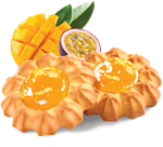 Печенье Сладкая Слобода Баба Маня курабье с начинкой манго, маракуйя 4 кг